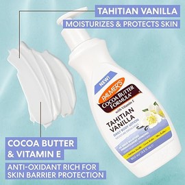 Palmers Cocoa Butter Formula Tahitian Vanilla Locin Corporal, Locin Hidratante Diaria para Piel Seca con Manteca de Karit y Vitamina E, Humectacin 48 
