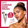 RED by Kiss Chrome Edge Brush Bacteria Free Sterilized Boar