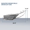 Front Left Side Bumper Grill Grille Radiator Compatible with Lincoln