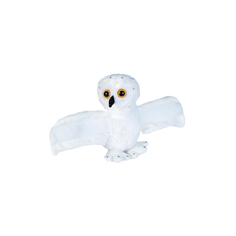 Wild Republic 19547 Republic 21434 Huggers Schnapparmband Kuscheltier, Plüschtier, Schneeeule,