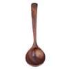 Long Handle Ladle Acacia Wood Soup Serving Spoon Kitchen Dinnerware