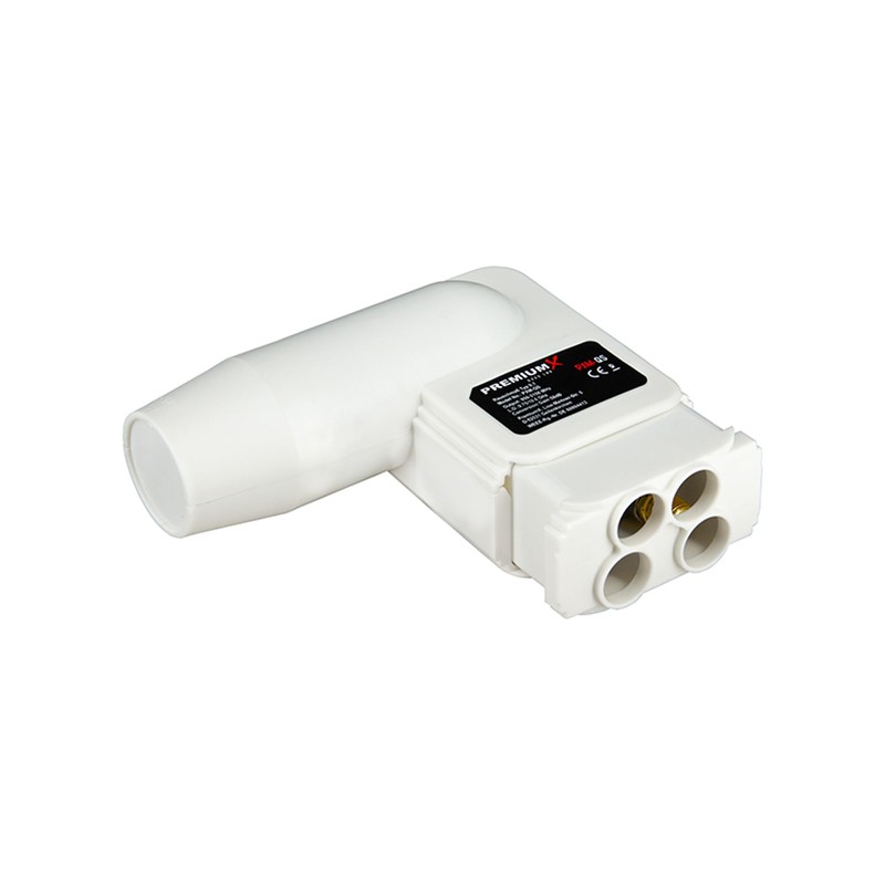 PremiumX Quad LNB White SAT Direct Connection 4 User Satellite