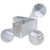 LuxenHome L-Shaped Galvanized Steel Raised Garden Bed