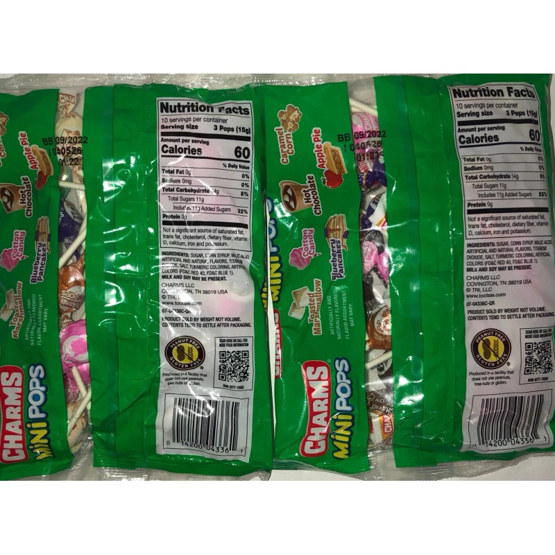 Charms Christmas Lollipops Mini Pops-SPECIAL EDITION Charms Sucker Candy-2 Bags