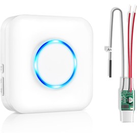 BITIWEND Wireless Doorbell Extender Converts Your Existing Wired Doorbell into Wireless Door Bell with 656 FT Range, 58 Chimes & 0-110 dB Volume Levels, Door Chime for Home/Garage/Apartment