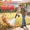 Cordless Leaf Blower Handheld with 2×4000mAh Batteries, 6-Speed Adjustable Wind