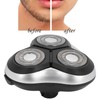 Replacement Electric Shaving Head 360° Floating Double Shaving Rings Head
