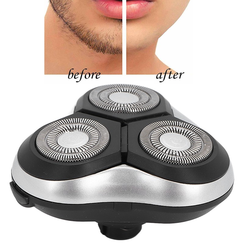 Replacement Electric Shaving Head 360° Floating Double Shaving Rings Head