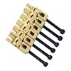 6Pcs Electric Guitar Bridge Saddle Double Locking Tremolo Metal Roller