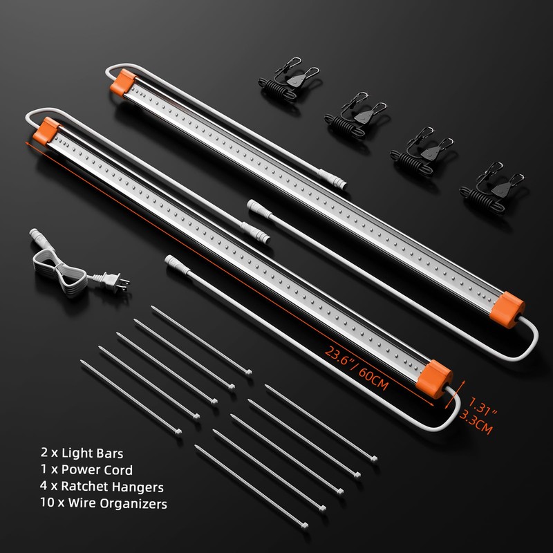 Spider Farmer SUPP-R30 Red LED Grow Light Bars 23.6" Long,