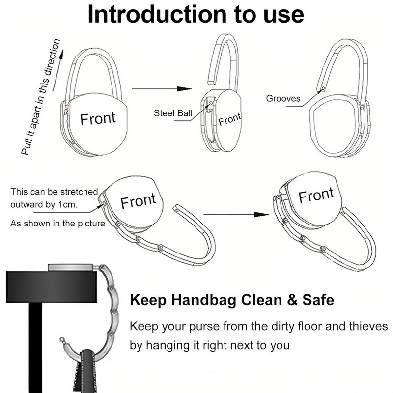 Bag Holder for Table, Handbag Holder for Table, Handbag Hanger,