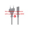 WICAREYO 2 m / 6.5 ft 2 Prong Charger Power