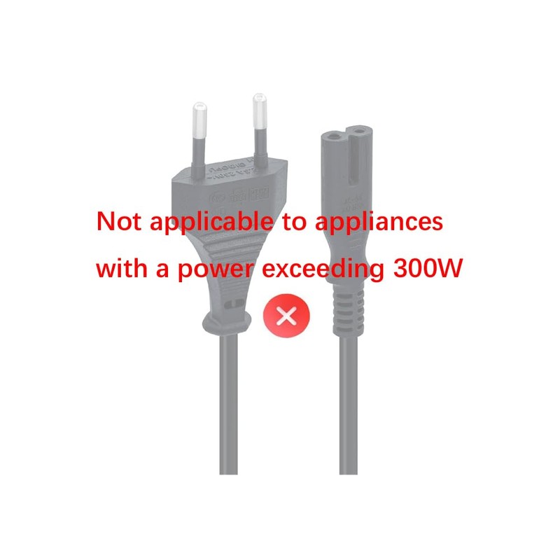 WICAREYO 2 m / 6.5 ft 2 Prong Charger Power