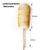 J&A Lambswool Dusters with Solid Wooden Handle, Flexible Head, Anti-Static,