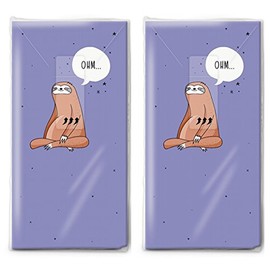 2 x 10 Handkerchiefs Relaxed/Sloth/Children/Animals