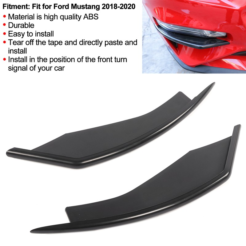 Front Side Spoiler Splitter Wind Knife Turning Signal Mounting Fit