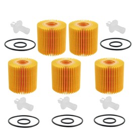 FLYPIG 5pcs Oil Filter Kit 04152-YZZA1 for Toyota Avalon Camry Sienna Highlander RAV4 Tacoma Venza Scion Lexus ES350 ES300h RX350 RX450h GS350 GS200T IS200t NX200T NX300H 04152-31090 CH9972