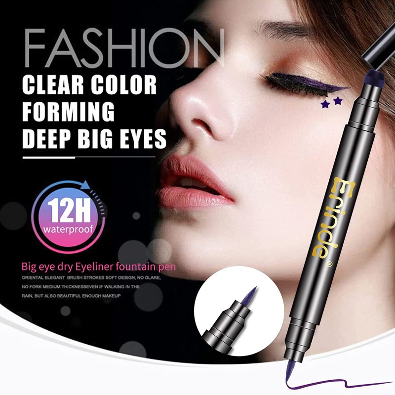 Erinde 6 Colours Liquid Eyeliner Set, Colourful Eye Liner Stick,