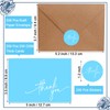 Gueevin 200 Pcs Thank You Cards with Kraft Envelopes and