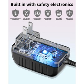 5V AC Adapter Compatible with Crosley CR8017B-AM CR8017B-SA CR8017A-BK Voyager Vintage Portable Turntable Power Supply Cord Cable Charger
