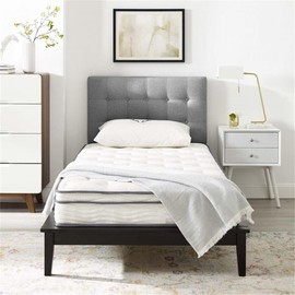 Allora 8" Narrow Twin Memory Foam Narrow Twin Mattress with Individually Encased Coils in White