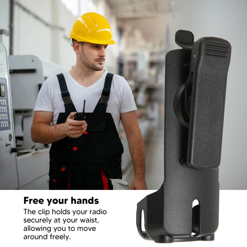 Walkie Talkie Belt Clip 90 Degree Rotatable Replacement for Motorola