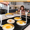 4-inch Silicone Fried Egg Rings Set, 4-pack, Round Mold for