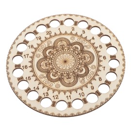 Operitacx 2pcs Cross Stitch Tools Embroidery Supplies Cross Stitch Supplies Cross Stitch Thread Holder DIY Knitting Crochet Tool Thread Board Sewing Tools Floss Wooden Threader Wooden Bobbin