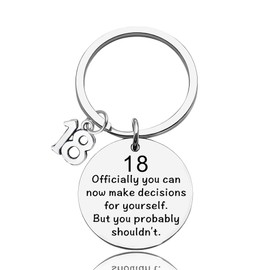 18th Birthday Gifts for Daughter Son 18 Year Old Birthday Gifts for Brother Men 18 Th Birthday Gifts for Girls Sister Born In 2007 Gifts for Boys Nephew 18th Birthday Keychain Gift for Friend
