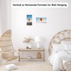 JCJMY 6x12 Picture Frame White for Wall Hanging, Wall Mounting