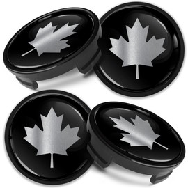Biomar Labs 4 x 54 mm Hub Caps Compatible with Ford Wheel Centre Caps Wheel Hub Caps Alloy Wheels Canada Canadian Flag CF 47
