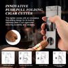 LIHTUN Cigar Lighter Multifunctional All-in-1 Torch Lighters Built-in Holder Cigar