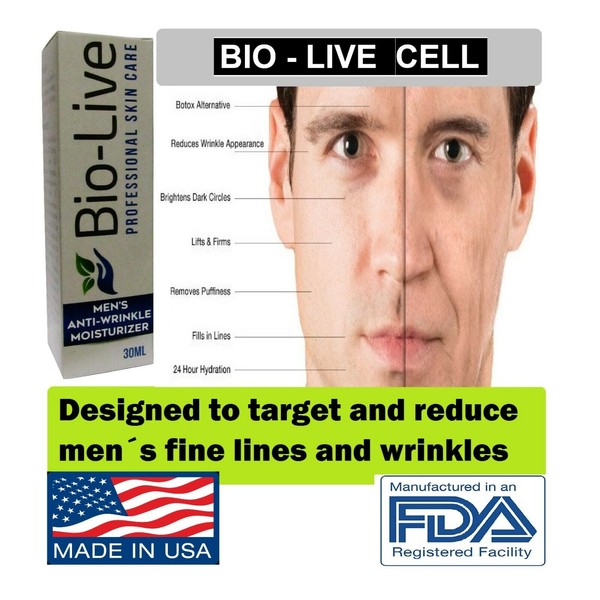 MEN Anti Wrinkle Bio Live Anti aging High Hydration Cream