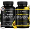 Kit Vitamina D3 K2 Y Citrato De Magnesio Nuboost Sin