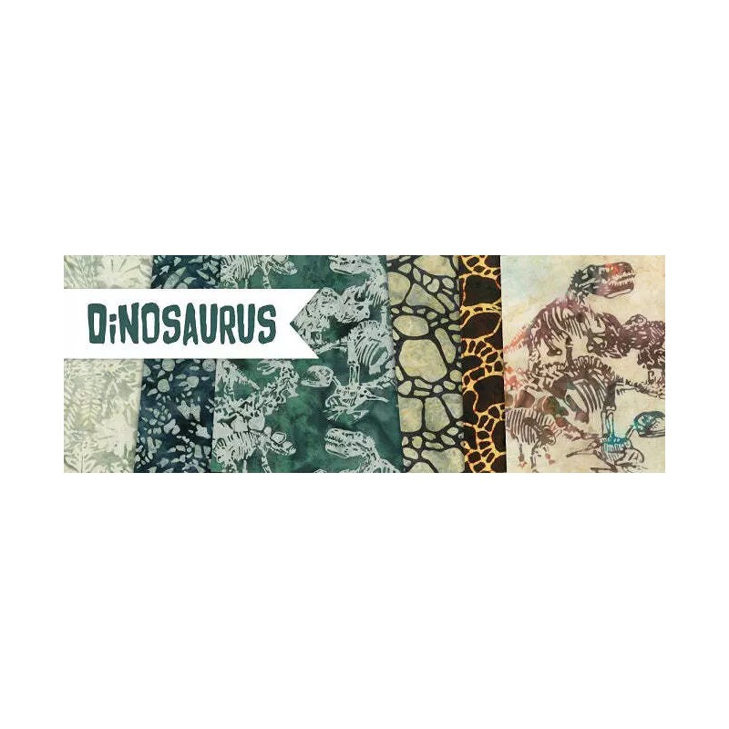 Northcott - Dinosaurus Fat Quarter Bundle by Banyan Batiks Studio