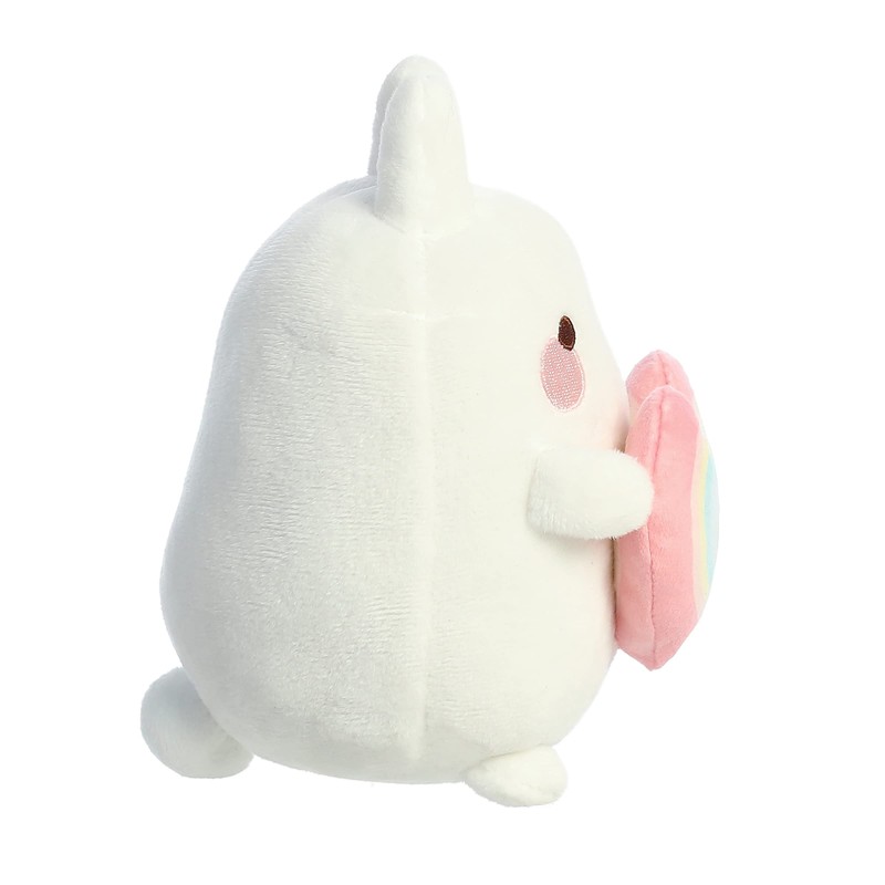 Aurora® Playful Molang Rainbow Heart Molang Stuffed Animal - Endearing