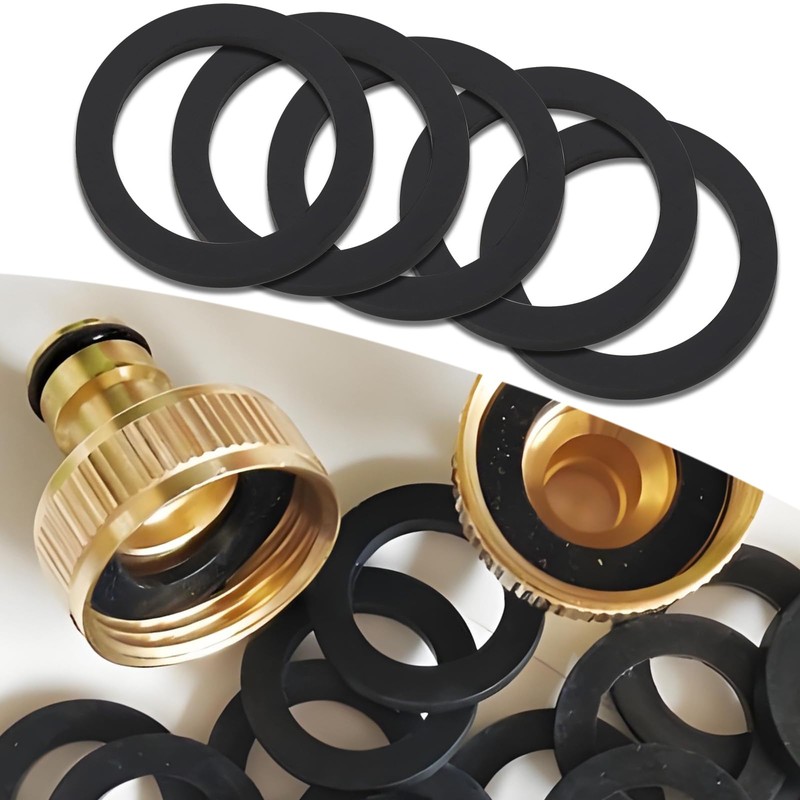 OTOTEC 20PCS Black Rubber Flat Washers 32mm OD 24mm ID