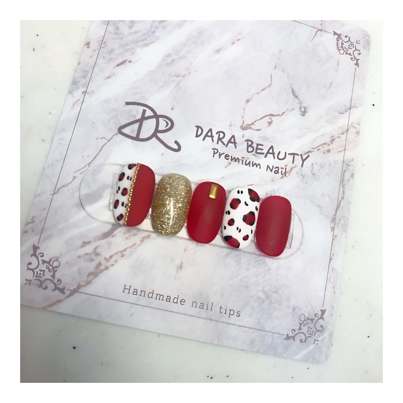 Next day delivery⭐Red Hopine Nail⭐ / 다음날 발송⭐레드 호피네일⭐