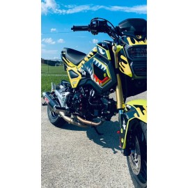 Factory EFX Yellow Savage Graphic kit fits Honda Grom 2017 2018 2019 2020 MSX125