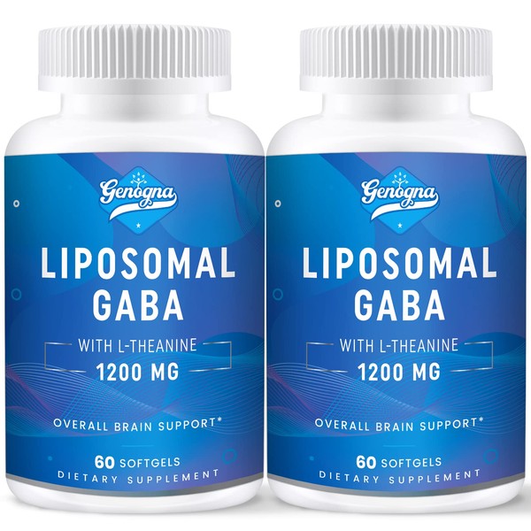 Genogna Liposomal GABA with L-Theanine 1200mg - 2 Pack High