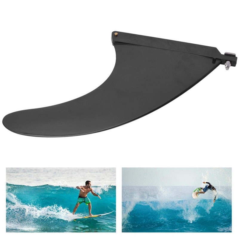 Detachable Inflatable Surfboard Fins, 8in Center Fin Longboard & SUP