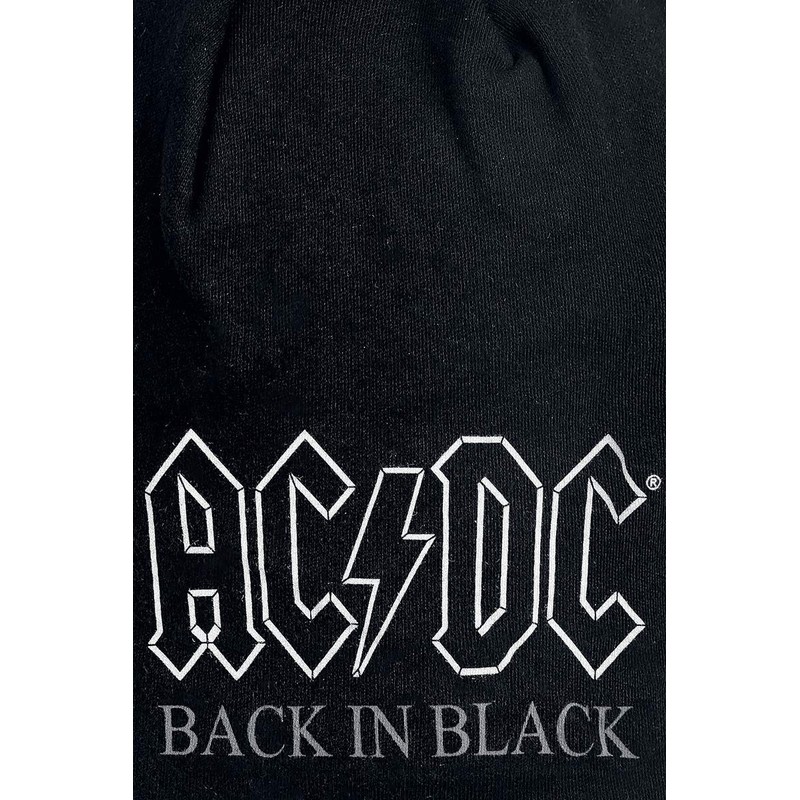 AC/DC BACK IN BLACK beanie hat