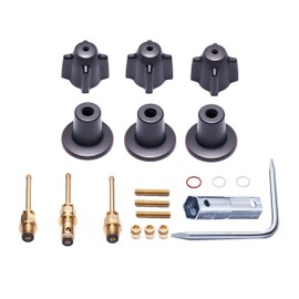 SENTO Bathtub and Shower 3 Handle Tub Trim Set For Central Brass Faucets Bathtub Shower, 10L-11H, 10L-11C, 10L-13D, Easy Installation, Heavy Duty Metal, Oil Rubbed Bronze