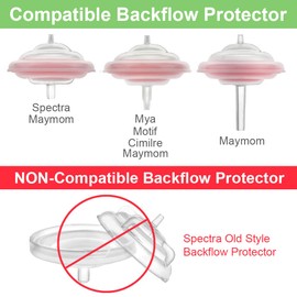 Maymom Membrana de silicona; diseñada para Spectra S1 Spectra S2, 9 Plus Protector de reflujo y protectores de reflujo Maymom Largo, Corto y Medio; no accesorios originales Spectra S2 o pieza de bomba Spectra