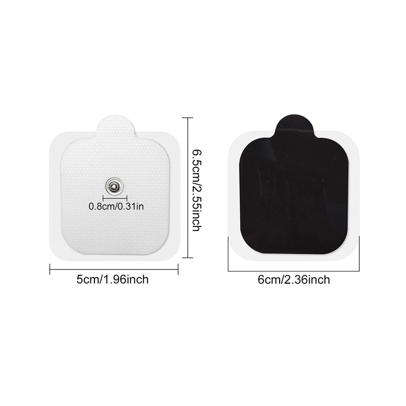 Set of 10 Electrode Pads, 5 x 5 cm Device,