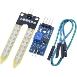 UMTMedia 5pcs Soil Sensor Moisture Hygrometer Humidity Detection Module Kit PCB 3.3V 5V Watering System Compatible With Arduino Raspberry Pi