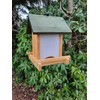 Bird Feeder for Hanging or Standing Wood 21 cm High