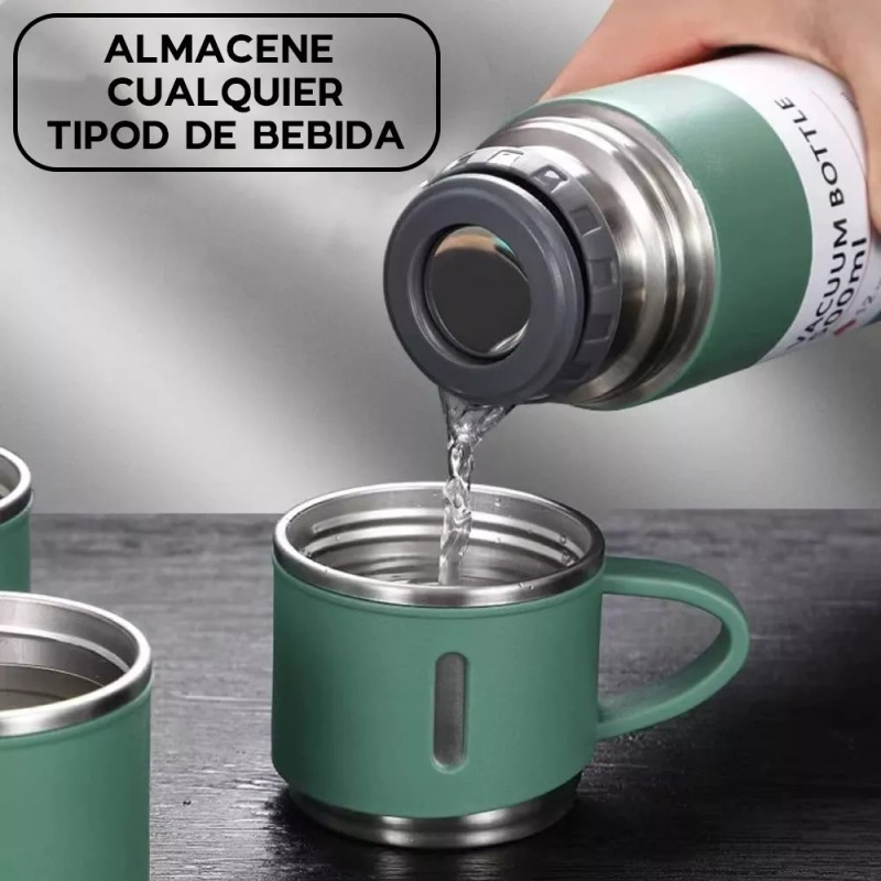 Maíz Termo Taza Botella Acero Inoxidable Cafe Te 500ml Portatil