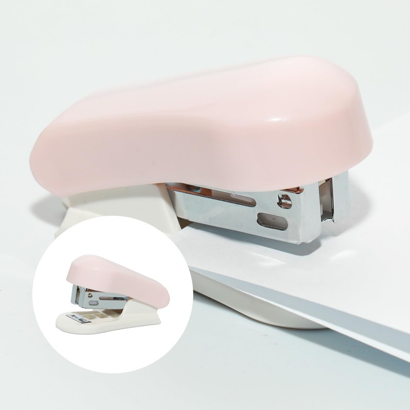 Lilaly 1 Pack Staplers for Desk Staplers, Blue Stapler, Miniature