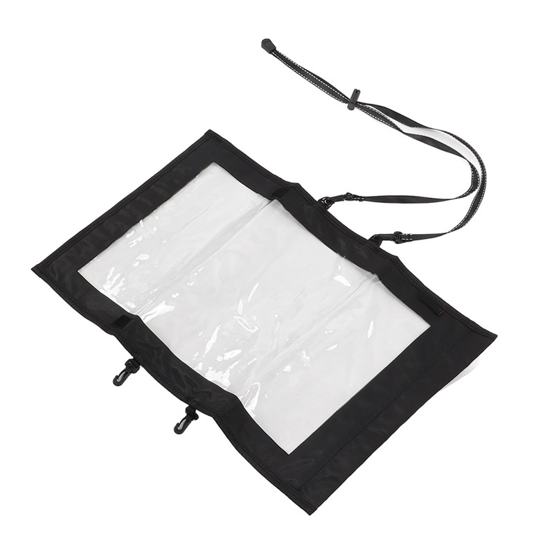 Transparent Hiking Map Pouch with 2 Additional Straps Waterproof TPU